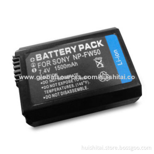 Camcorder Battery with FW50 Compatibility, Li-ion Cell, OEM and ODM Orders Available